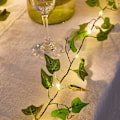 Miniatyrbilde 5 av 5: Kunstig Eføy, 10m Lønnblad Fe-lys, Kunstige Planter Med 100 LED-lys Og Grønne Blad, Lyslenke For Hage, Hjem, Bryllup