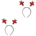 Miniatyrbilde 4 av 4: 3 stk Krepshodeband - Søt Hårtilbehør for Forestilling, Kostymefest, Maskerade - 2 stk 2pcs