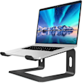 Miniatyrbillede 1 af 5: Laptop Stativ Laptop Stativ Kompatibel Med Mac Macbook Pro Air, Ergonomisk Stativ Kompakt Monteringsbeslag Til 10-15,6 Tommer Laptop, Ls1 Sort