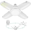 Miniatyrbild 1 av 5: LED-garagebelysning, Eleganted 60W 6000lm E27 LED-armaturer, Deformabla LED-taklampor 60 Watt Arbetsbelysning 6000k för Verkstad Barnlager