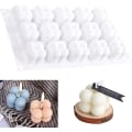 Miniatyrbillede 1 af 5: Terningforme, Silikonform Bage Chokolade Kage Og Lavning Af 3D Håndlavede Lys, DIY Værktøjer Til Mousse Dessert Gele Is 15 Hulrum 15 Cavity