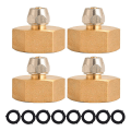Miniatyrbillede 1 af 4: Have, 3/4 tommer hun GHT til 1/4 tommer vandingsslange, messinghaneforbindelse, med ekstra 8 pakninger