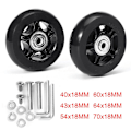 Pikkukuva 4 / 4: Hiljainen matkalaukun pyörä Universal Wheel -kumipyörä Matkalaukun laakerin korjaussarja - 40mm * 18mm 2 sarjaa