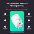 Miniatyrbild 4 av 6: Smartkontakt med energimätning, Wi-Fi-strömmätaruttag 3680W med appkontroll, timerfunktion, vit