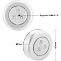 Miniatyrbild 5 av 5: Nattlampor LED-lampa 6 st Självhäftande LED-spotlight Extra belysning för