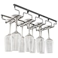 Miniatyrbilde 1 av 5: Vinglassstativ Under Skap, Vinglass Henger Stativ Tråd Vinglass Holder Oppbevaring Henger for Skap Kjøkken Bar (4 Rader)