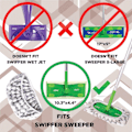 Pikkukuva 5 / 5: Swiffer Sweeper -litteämoppiin, kuivat ja kosteat liinat, moppipää a_RY