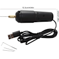Miniatyrbild 2 av 5: Mini Liten Bärbar Elektrisk Borr Micro Usb Epoxihartsborr Smyckesverktyg Diy Tillverkning Trähantverk Rotationsverktygssats