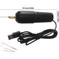 Pikkukuva 2 / 5: Mini Pieni Kannettava Sähköpora Mikro Usb Epoksihartsi Poraus Korutyökalut Diy Tekeminen Puutyö Pyörivä Työkalusarja