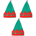 Miniatyrbillede 2 af 2: 3 stk Elf Hatte Julepynt Hat Julekostume Til Voksne 3 stk 41X30CM 3 pcs 41X30CM