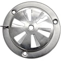 Miniatyrbild 1 av 5: Rostfritt Stål Rund Luftventil Gitterlock Cirkulär Ventilationskåpa Rostfritt Stål Torktumlare Luftventil För Torktumlare Spjäll Termostat Ugn (1st, Silver)
