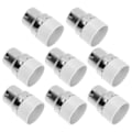 Pikkukuva 3 / 3: 8 kpl LED-lamppua Lamppujen Vaihtaja Lamppukannat Pistorasia Sovitin Muuntaa Lamppu Sovitin B22 Kannat White 3.5x2.5cm