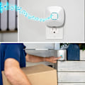 Miniatyrbillede 2 af 5: Dørklokke, Produkt Vandafvisende Trådløs Dørklokke-Sæt med 36 Klokkesignaler, Justerbar Lydstyrke; 1000 fod Drift, med Lyd LED Blink