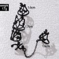 Miniatyrbilde 2 av 5: Flere Ringer Finger Stack Knuckle Band Punk Håndkjede Ring Finger Armbånd Strand Slave Armbånd Smykker for Kvinner og Jenter