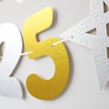 Miniatyrbilde 2 av 5: Happy New Year's Eve Party-Dekorasjon Banner - Gull 2025 med Streamers Bursdag Ferie Dekor Forbruksvarer
