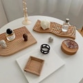 Miniatyrbild 3 av 4: Bröd Dessertbricka Skärbräda Skärbräda Form-a med Vattenvågor