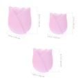 Pikkukuva 4 / 4: 6 kpl Meikkisiveltimen Puhdistaja Meikkisiveltimen Pidike Meikkisiveltimen Suojus Kosmetiikkasiveltimet Suojaava Sivellin Pink 5.8X4.9CM