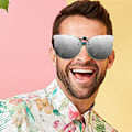 Miniatyrbild 3 av 4: P Polariserade Cat Eye Clip On Solglasögon Över Receptbelagda Glasögon För Kvinnor Uv-skydd Stil 2 Style 2