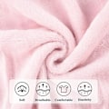 Miniatyrbild 5 av 5: Dammorgonrock Fluffig Fleece Huvad Badrock Mjuk Handduksplagg Lyx