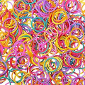 Miniatyrbillede 3 af 5: 1000 Mini Gummibånd, Bløde Elastiske Bånd Med Gummibånd, Velegnet Til Børns Fletninger Farverige colorful