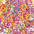 Pikkukuva 3 / 5: 1000 Mini Kumilenauhaa, Pehmeä Elastinen Nauha Kumilenauhalla, Sopii Lasten Punoksiin Värikkäät colorful