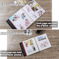 Miniatyrbillede 2 af 4: Stort Fotoalbum Selvklæbende Til Billeder Magnetisk Scrapbog Album DIY 40 Blanke Sider Sort Black