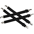 Miniatyrbillede 2 af 5: Justerbare lagenholdere, elastiske lagenklemmer, lagenstropper med elastiske holdere (4 stk., sort)
