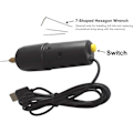 Miniatyrbild 3 av 5: Mini Liten Bärbar Elektrisk Borr Micro Usb Epoxihartsborr Smyckesverktyg Diy Tillverkning Trähantverk Rotationsverktygssats