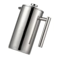 Miniatyrbillede 2 af 2: Rustfrit Stål Kaffe Presse Multifunktionel Kaffe Pot Hustand Te Kedel Infuser (800ml)Sølv800 Silver 800ml