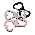 Miniatyrbillede 2 af 4: 3 stk. Multifunktionelle Flaske Ølbånde Karabiner Klatreklemmer Nøglering Camping Flaske Kroge Låg 8X4.5cm