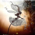 Miniatyrbillede 1 af 2: Dansende Fe Dandelion Statue Ornament Stakes Dandelion C Dandelion C