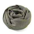 Miniatyrbillede 2 af 5: Bomuld Linned Sjal Bredt Linned Wrap Kappe Almindeligt Sjal Hærgrøn Army green