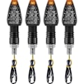 Miniatyrbilde 1 av 5: /Ryi/ 4 stk. motorsykkelblinklys 14 LED 12V Motorsykkel LED Blinklys