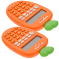 Miniatyrbillede 3 af 4: 2 stk. Børneberegner Finansiel Beregner Lille Bordberegner Skrivebordsberegner Student Skole 12X7.3X1cm
