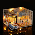 Miniatyrbild 1 av 2: 3D Träpussel Dockhus DIY Dockhus Kit Handgjorda Leksaksmöbler Bästa Presenten för Flickor