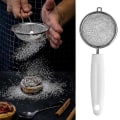 Miniatyrbilde 4 av 5: 3 stk Håndholdt Sil Mesh Melsifter Melsifter Melsifting Sil