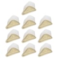 Miniatyrbillede 1 af 3: 100 stk. Trekantede Emballeringskasser Multifunktionelle Konditorivarer Kasser Opbevaringskasser Guld 11.3X7.5X5.5CM Golden 11.3X7.5X5.5CM