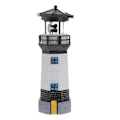 Miniatyrbilde 1 av 3: Solcelled Fyrtårnslampe Dekorativt Lys For Utendørs Patio Hageplen Dekorasjon (tilfeldig