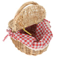 Miniatyrbillede 2 af 2: 1 stk Flettet Kurv Frugt Brød Grøntsags Kurv Picnic Hjem Kurv Assorteret Farve 126x18x15cm Assorted Color 1 26x18x15cm