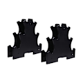 Miniatyrbillede 1 af 3: 2 stk. Praktisk Dumbbell Beslag Dumbbell Stativ Dumbbell Holder Til Hjemme Gym Sort 32X8CM Black 32X8CM