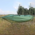 Miniatyrbillede 3 af 4: Camping Hængekøje Med Net Kompatibel Med Vandreture Camping Sort