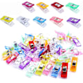 Miniatyrbillede 1 af 5: 100 stk. Multifunktionelle Syklips, Premium Quilteklips, Assorterede Farver Syklips til Sytilbehør Quiltetilbehør