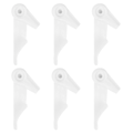 Pikkukuva 1 / 2: 50 Sarjaa Koukkuja Ulkokäyttöön Jouluvaloille Led-nauhavalon Kiinnikkeet Kattovalaisimen Kiinnikkeet Led-valon Pidikkeet White 4.7X2X1.8CM