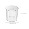 Pikkukuva 3 / 3: 2 kpl Roska-astia Toimisto Pieni Roskakori Makuuhuone Roskakori Roska-astia Keittiö Roskakori Jäte Transparent 16.5x15.5cm