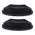 Miniatyrbilde 1 av 3: 2 stk MTB-tilbehør Sykkelhjul Heveblokk Sykkeltrener Hjulheve Forhjul Heveblokker Foran Black 22.5X11CM