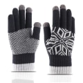 Miniatyrbilde 4 av 4: Vintervotter Varme Ullhansker Motorsykkelhansker Full Finger Vinterhansker Varme Full Finger Hansker Svart M Black M