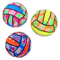 Miniatyrbillede 2 af 3: 3 stk Farverige Oppustelige Vand Volleyball Til Strand Pool Volleyball Legetøj Tilfældig FarveTilfældig Farve22X2 Random Color 22X22cm