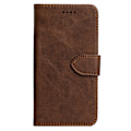 Miniatyrbild 1 av 5: RY/Klassiskt Plånboksfodral Läder Mobiltelefonväskor Flipskydd Tillbehör för iPhone 16 Pro Max Iphones 11 12 15 Pro 16e Brown For iPhone 13
