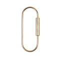 Miniatyrbillede 1 af 5: Holdbar Messing Skrue Lås Clip Nøglering Simpel Stil Bil Nøglering Messing Nøgleholder Til Mænd Kvinder (4 stk, Guld)