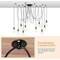 Miniatyrbilde 3 av 5: Spider-lysestakke DIY Taklampe Hengelampe Hengelampebrakett Retro Industriell Taklampe Spisestue Soverom Stue Spisestue